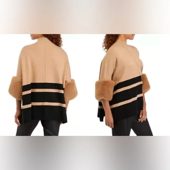 Faux Fur sleeve sweater - Picture 2 of 6